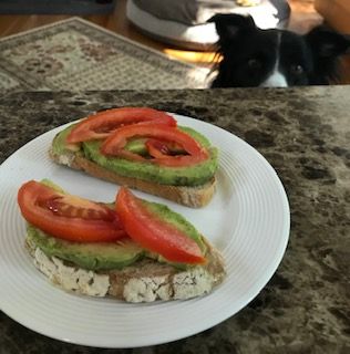 Rye toast avocado